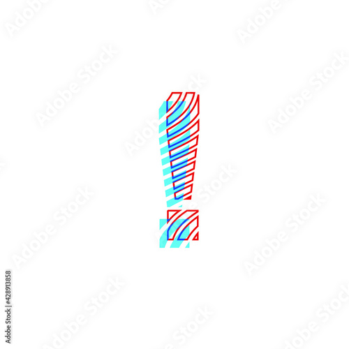 admiration symbol textured curved line effect with print appearance