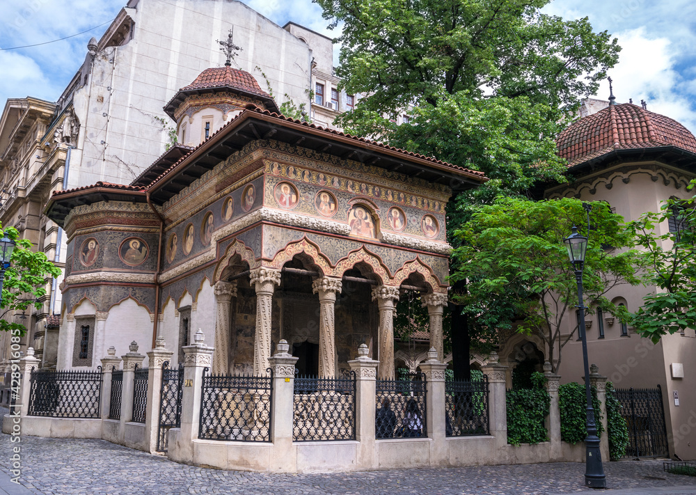 Stavropoleos Monastery, also known as Stavropoleos Church (Biserica Stavropoleos) is an Eastern Orthodox monastery