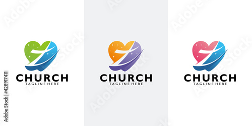 church logo icon vector isolated