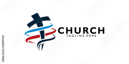 church logo icon vector isolated