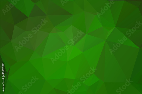 Green vivid geometric abstract bright green blurred mosaic wallpaper with triangle shapes for banner