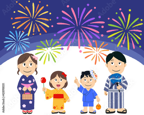花火大会のイラスト