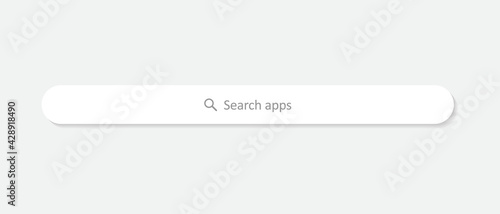 Search Apps Bar Icon UI Vector in Modern Flat Design