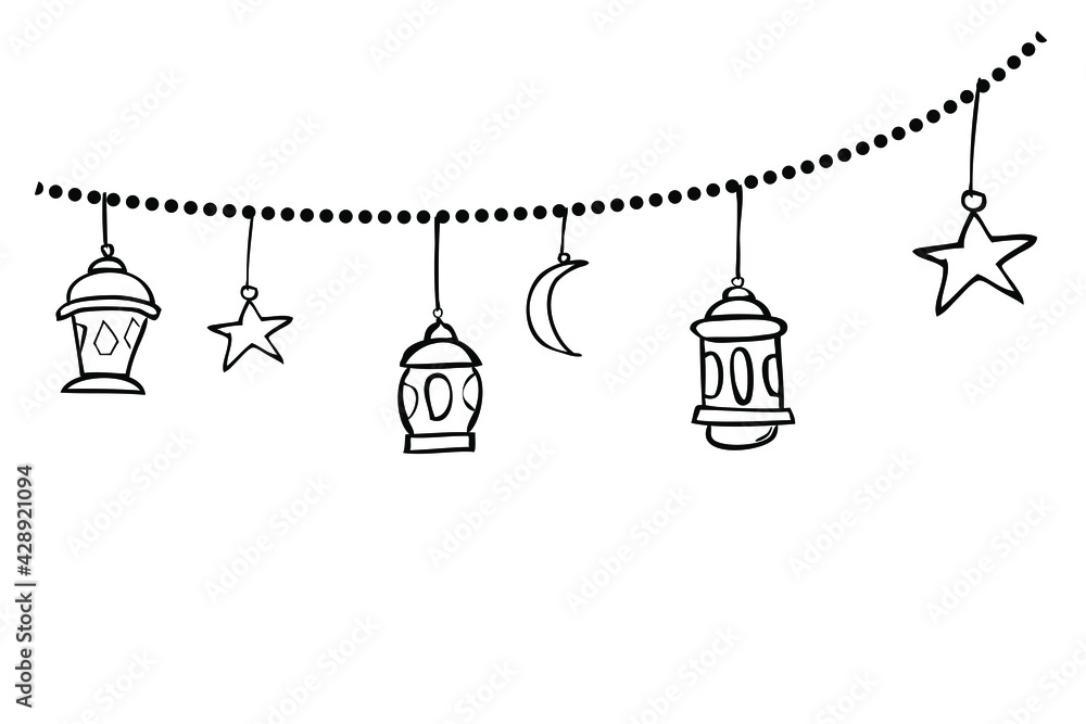 Simple Hand Draw Sketch Vector, Element Design or Template for Ramadan Kareem Greeting Card, Banner, Flyer and poster
Simple Hand Draw Sketch Vector, Element Design or Template for Ramadan Kareem Greeting Card, Banner, Flyer and poster