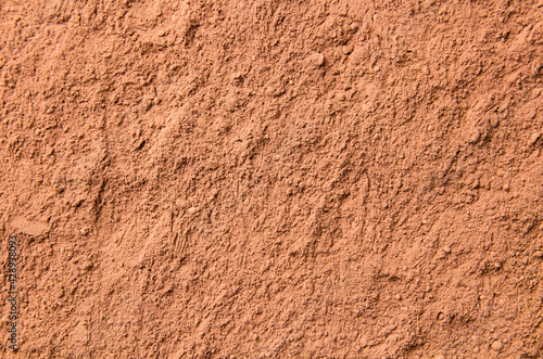Background of a dry powder cocoa brown