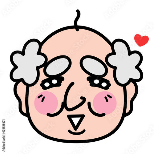 おじいさん　おじいちゃん　お年寄り　イラスト素材