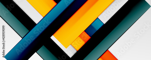 Color abstract lines trendy geometric background for business or technology presentation, internet poster or web brochure cover, wallpaper