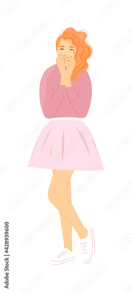 Happy young woman person laughing portrait Happy young woman person laughing portrait
