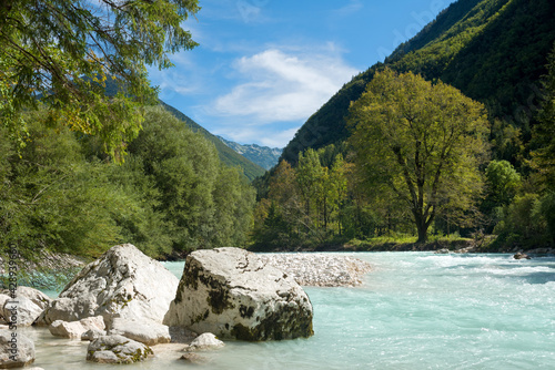 Soča mountain river, Slovenia