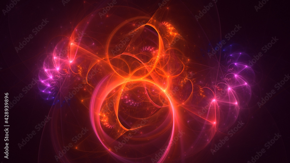 3D rendering abstract colorful fractal light background 3D rendering abstract colorful fractal light background