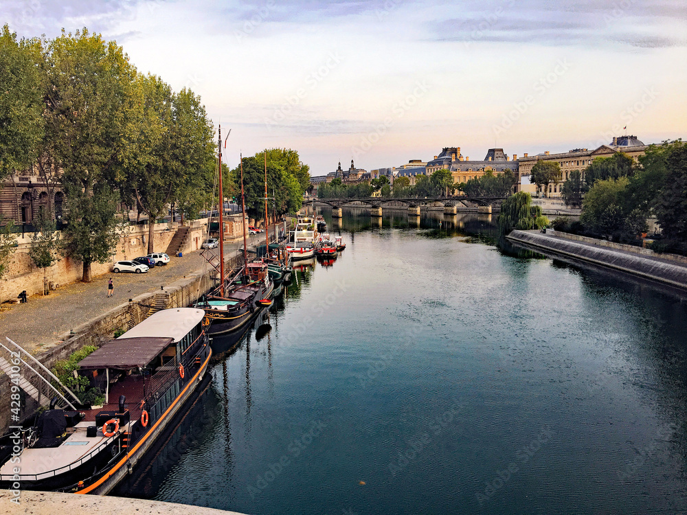 A view of the River Seine in Paris