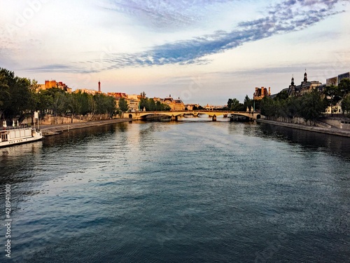 Wallpaper Mural A view of the River Seine in Paris Torontodigital.ca