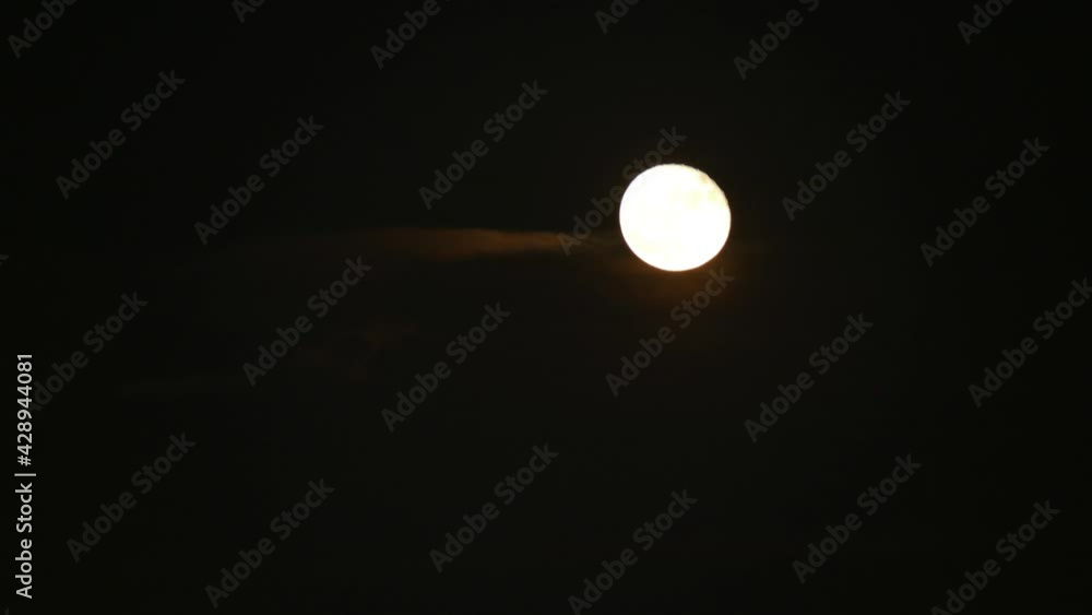 Timelapse of a bright moon moving during the night with no clouds, Timelapse of a bright moon moving during the night with no clouds,
