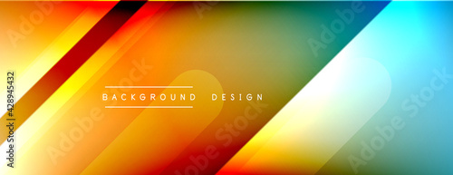 Dynamic lines abstract background. 3D shadow effects and fluid gradients. Modern overlapping forms