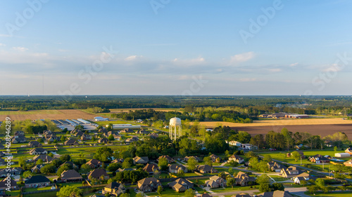 Cuadro en lienzo Aerial view of Daphne, Alabama