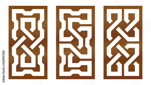 Cutout silhouette panels se...