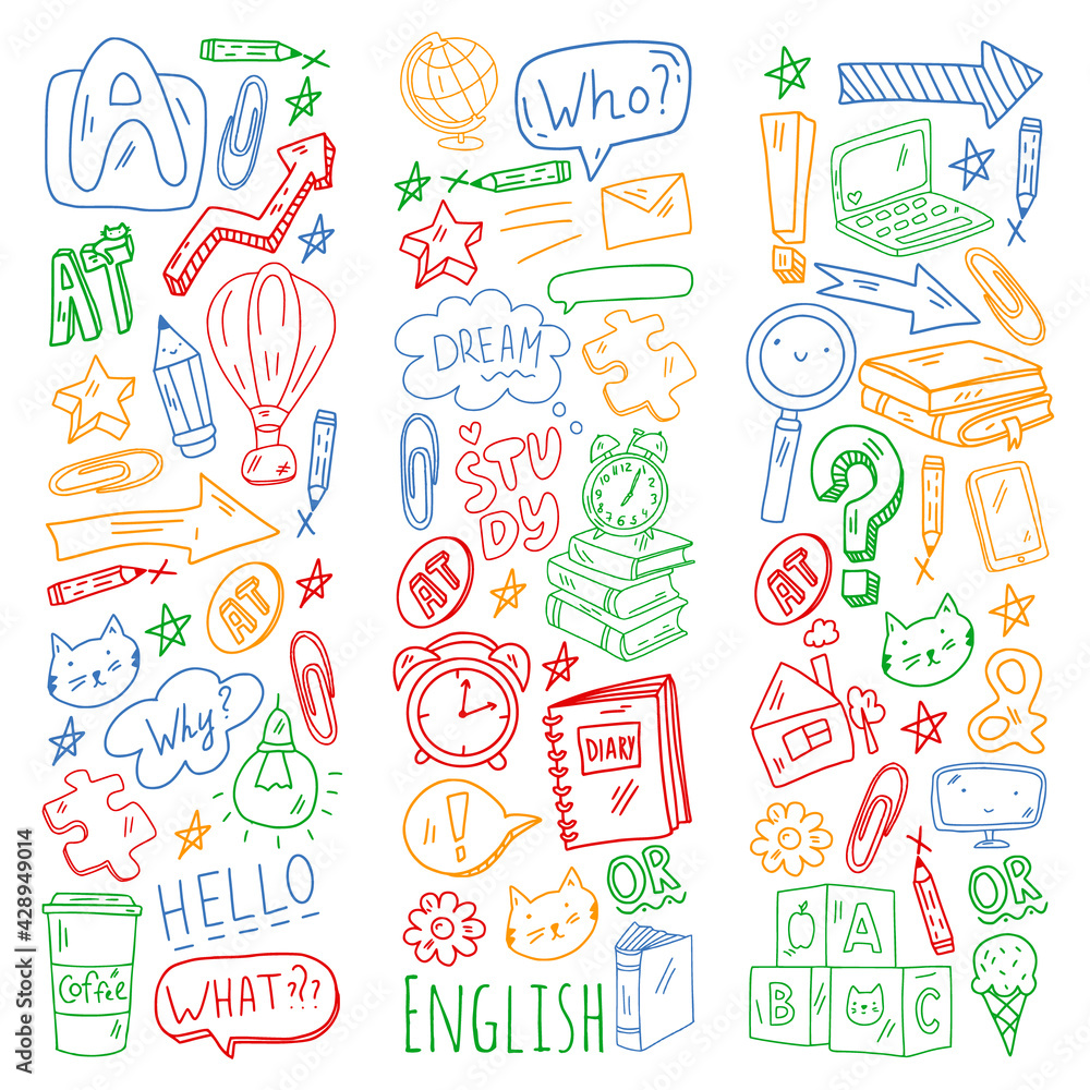 English course. E-learning, online education. English language English course. E-learning, online education. English language