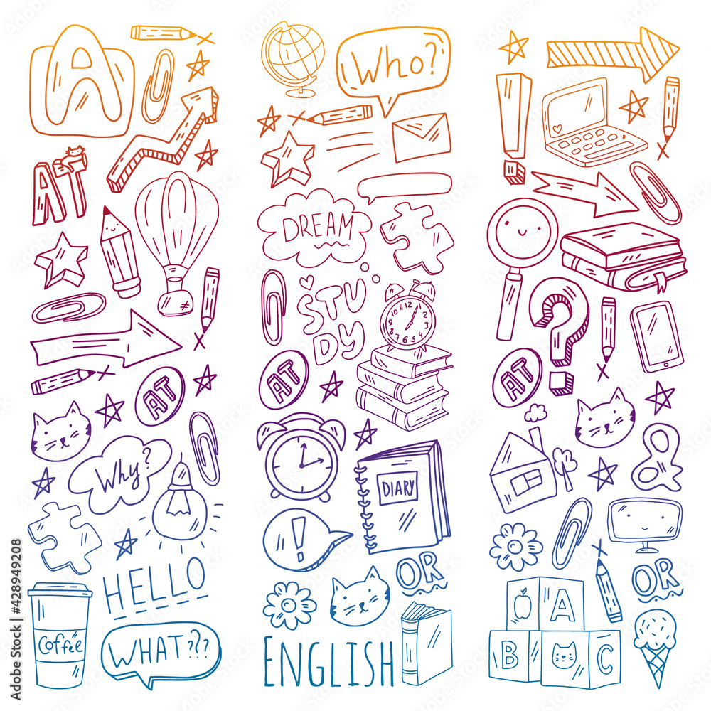 English course. E-learning, online education. English language English course. E-learning, online education. English language