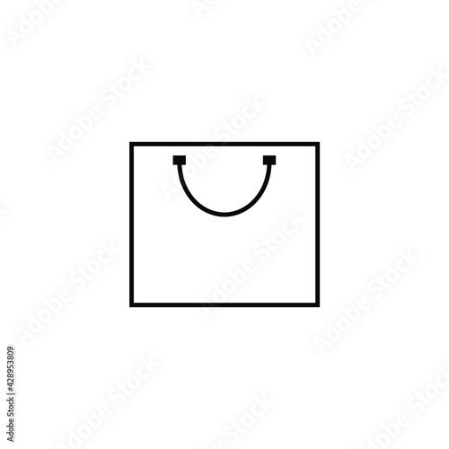 Vector Shopping Bag Icon, Logo in Ai. Popular as a shopping bag icon vector