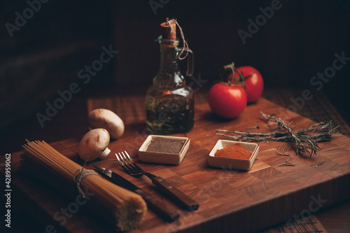 still life with apple and book