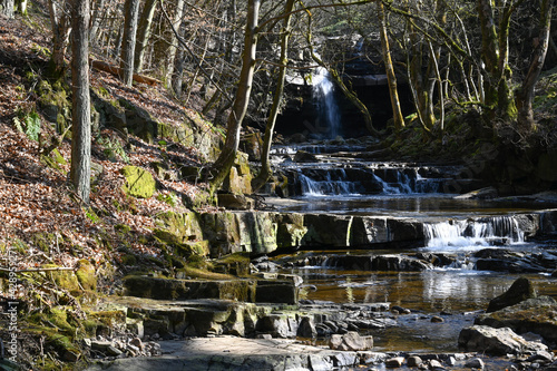 Fototapeta Naklejka Na Ścianę i Meble -  summerhill force waterfall at bowlees