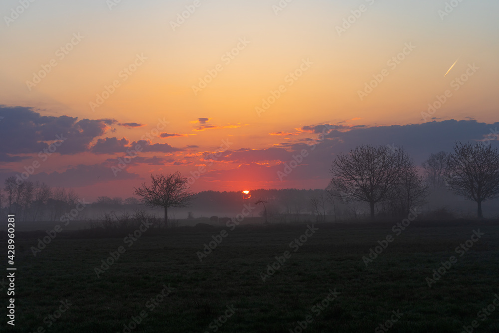 Beautiful Sunset in the Morning