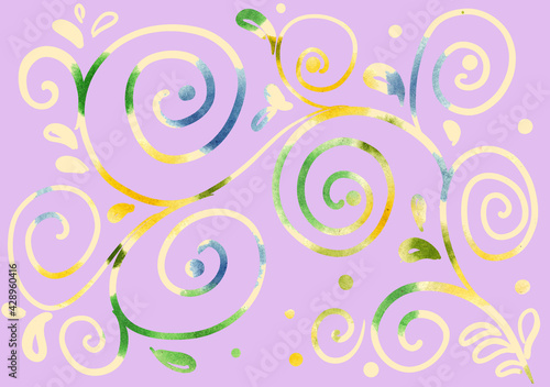 abstract background floral ornament
