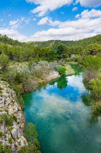 Hoces del Rio Cabriel Natural Park between Valencia and Cuenca in Spain. Protected Area. 