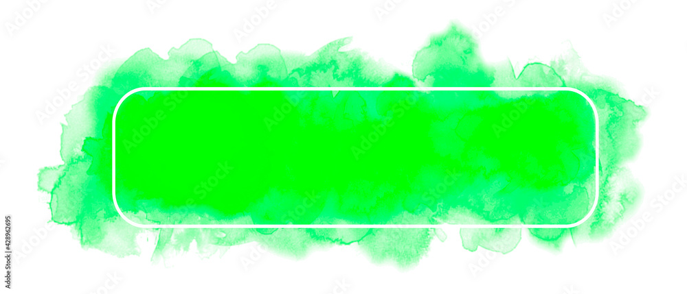 Obraz premium Watercolor Background - green - 7