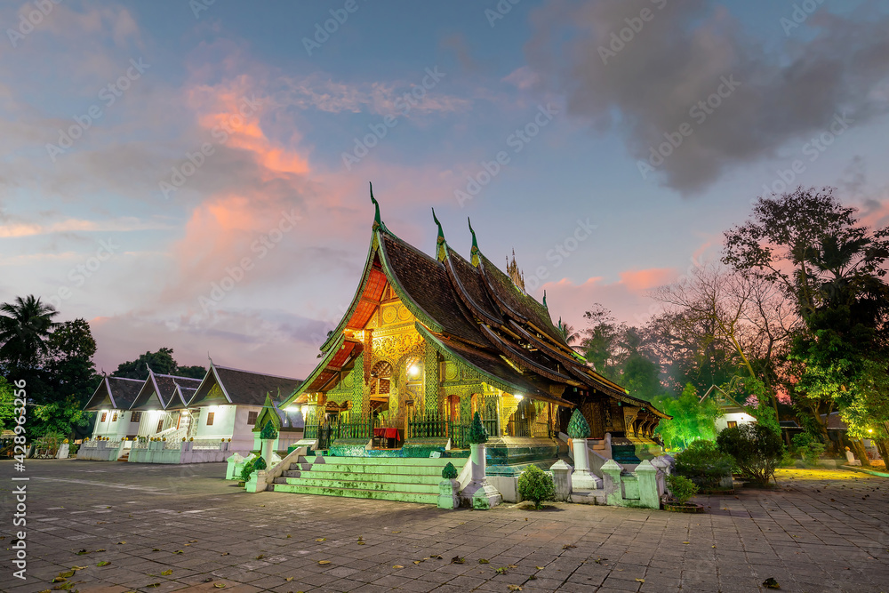 World heritage site at Wat Chiang Tong, Luang Prabang