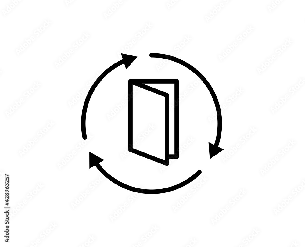 Door flat icon Door flat icon