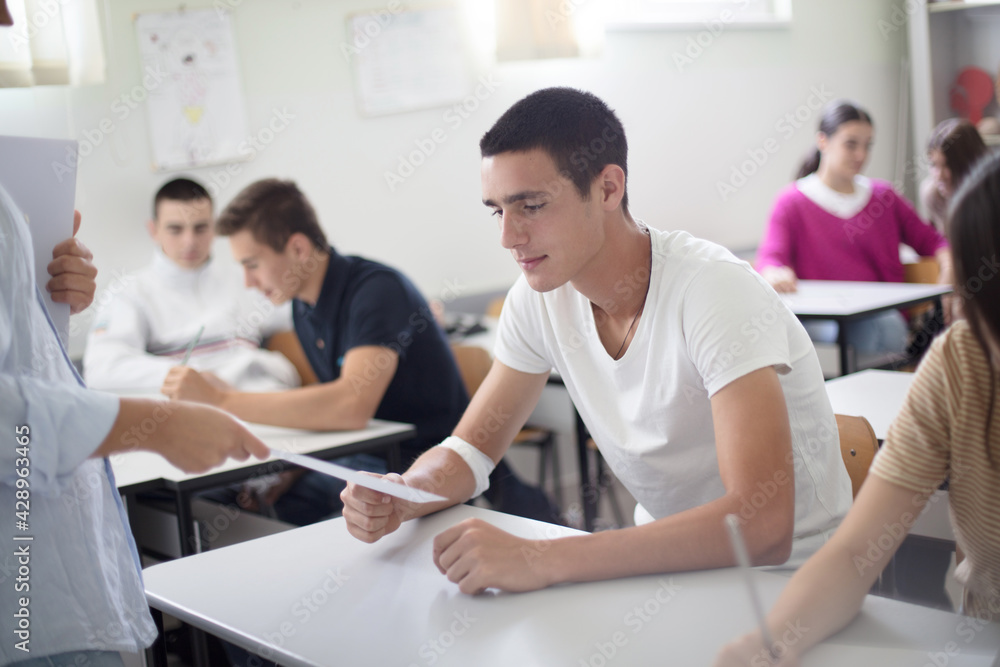 Not good news in school. Not good news in school.