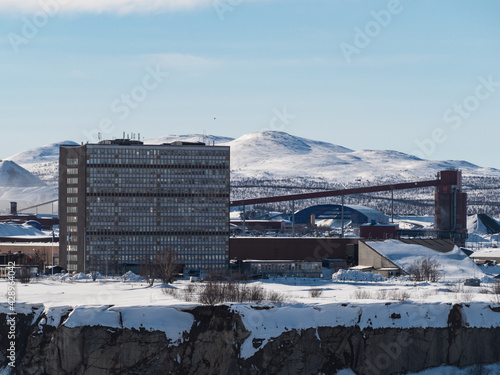 Foto iron ore mine in kiruna northern sweden