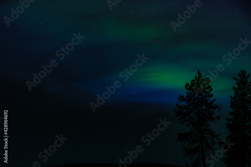 northern lights aurora borealis in lappland © luciezr