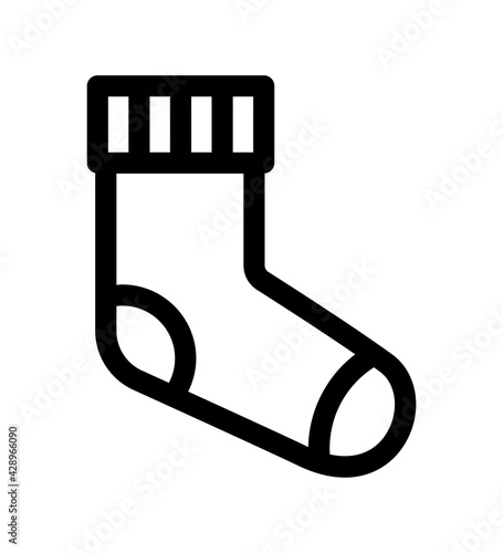 One cute white sock icon.
