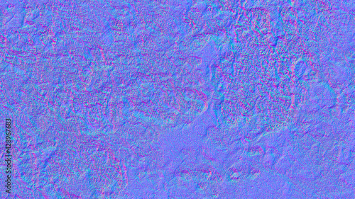 Normal map texture background wall for work 3D