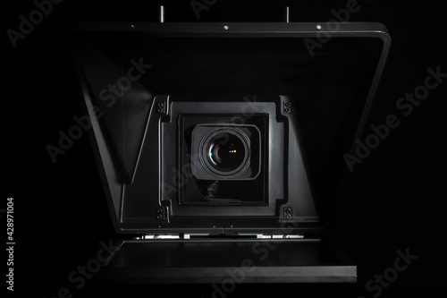 Сamcorder/ Professional camcorder in the studio
