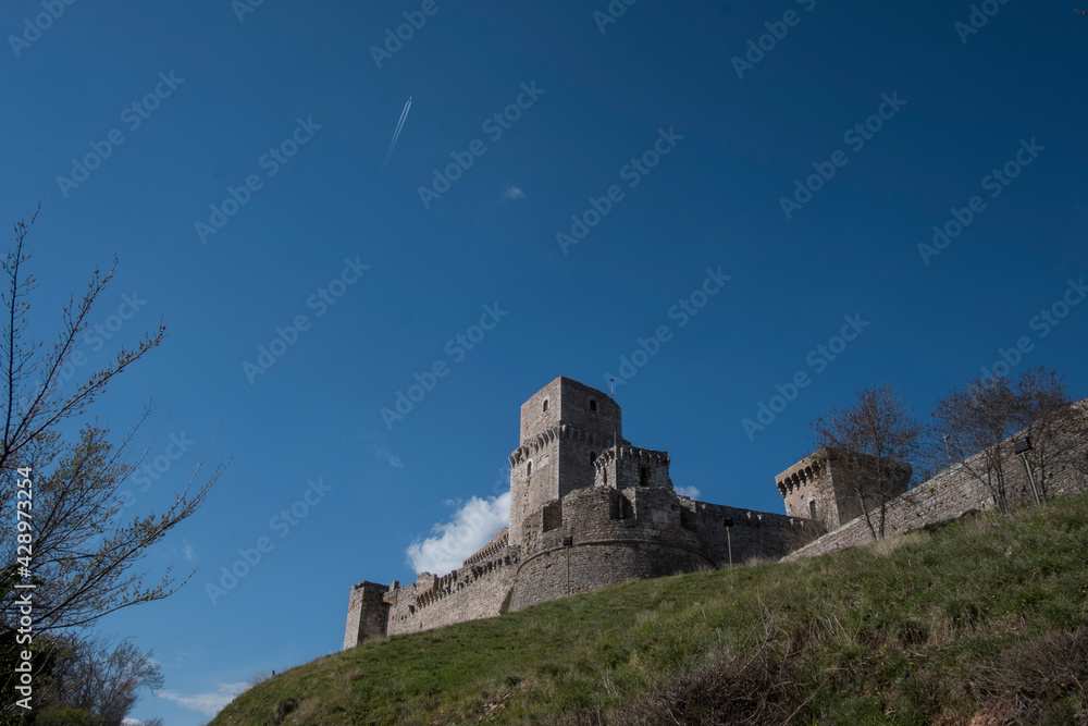 Obraz premium Castle in Assisi, Umbria