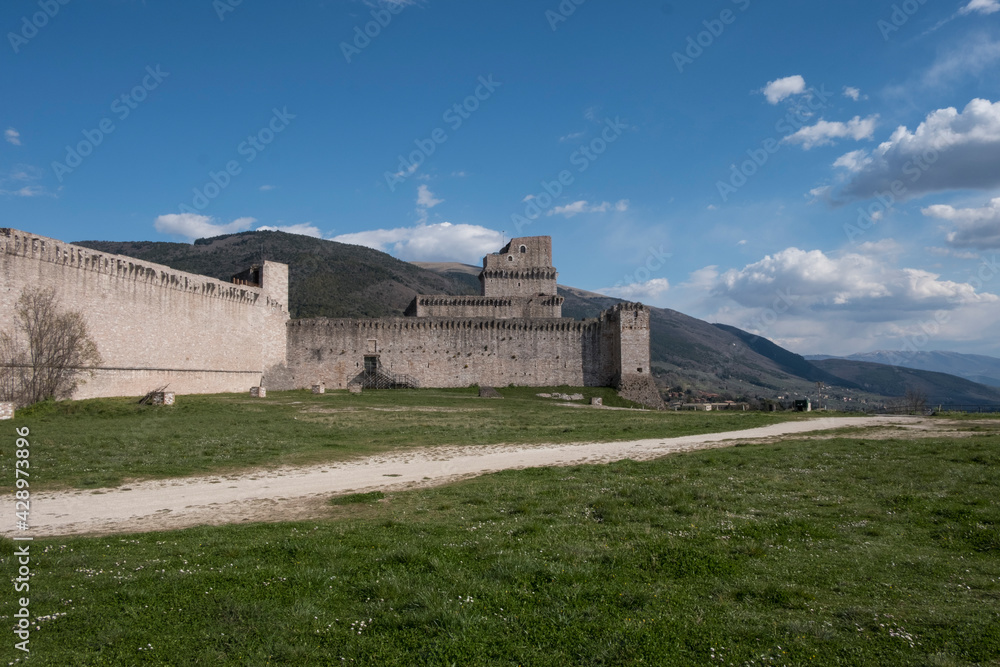 Castle in Assisi, Umbria
