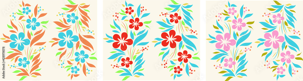Flower. Blue bud. A flowering plant with large green leaves and a large blue flower. Vector botanical illustration. plant, nature, ecology,pattern, set Flower. Blue bud. A flowering plant with large green leaves and a large blue flower. Vector botanical illustration. plant, nature, ecology,pattern, set