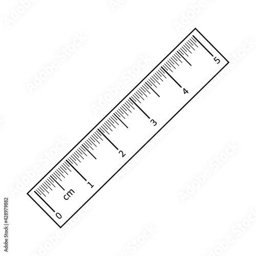 Centimeter ruler icon vector set. chancellery illustration sign collection. study symbol or logo.