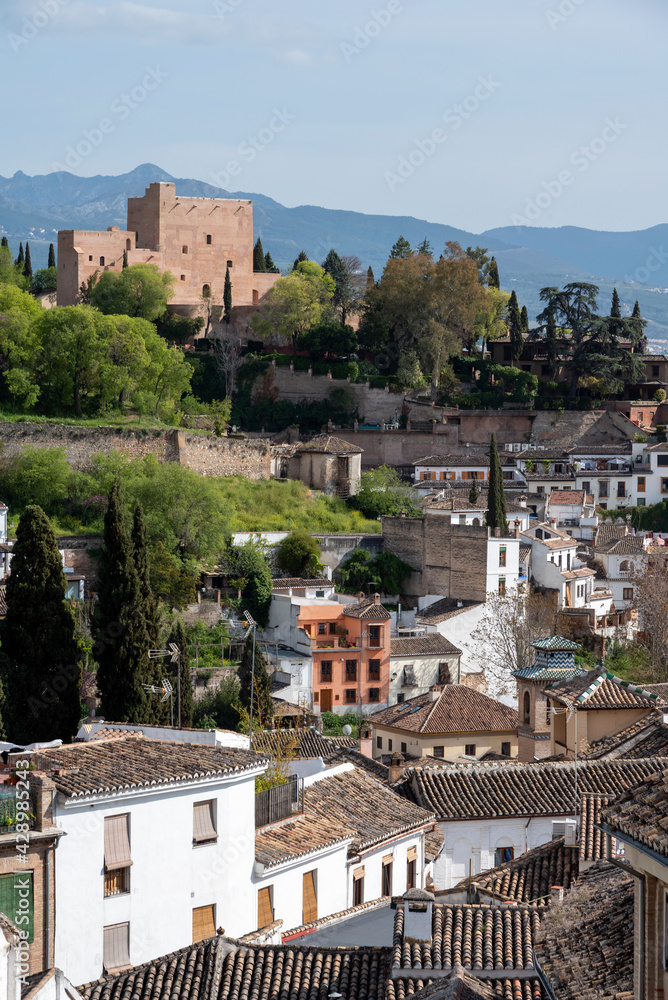 Naklejka premium Views Of Alhambra From The Albayzin