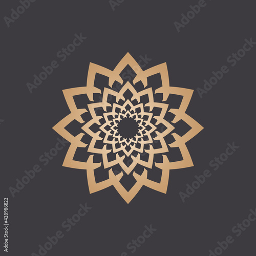 Water lily Lotus logo Flower logo - beauty spa flower symbol wellness health meditation beauty luxury natural fitness yoga lifestyle treatment petals salon organic calming cosmetics