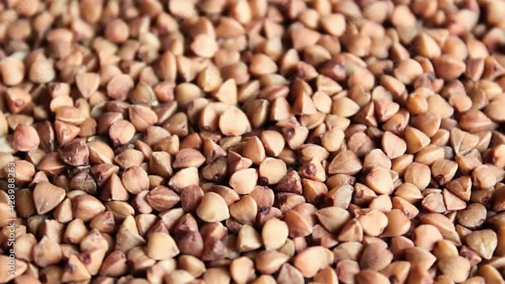 Raw buckwheat close up Raw buckwheat close up