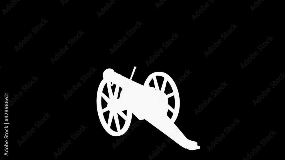 ramadan cannon shot for iftar, 3d animation with alpha luma matte, isolated on white. suitable for war, medieval, hystoric, islamic and ramadan themes. ramadan cannon shot for iftar, 3d animation with alpha luma matte, isolated on white. suitable for war, medieval, hystoric, islamic and ramadan themes.