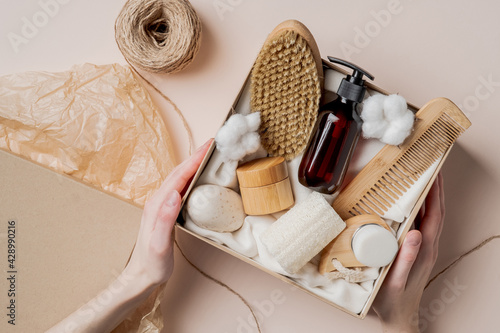 Photography Beauty subscription Box preparation