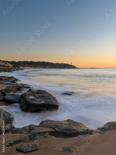 Morning view of Norah Head from Pebbly Beach, NSW, Australia.