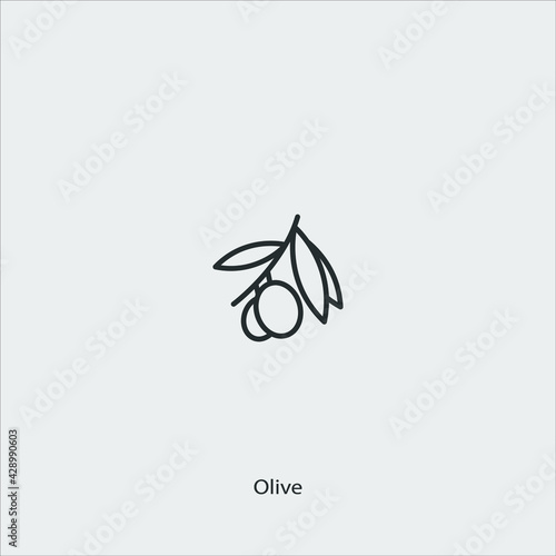 olive icon vector sign symbol