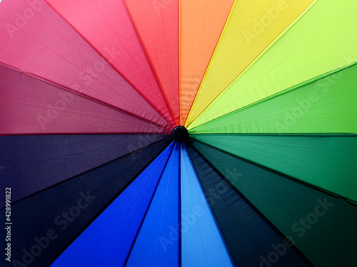 Beautiful multicolored umbrella texture background