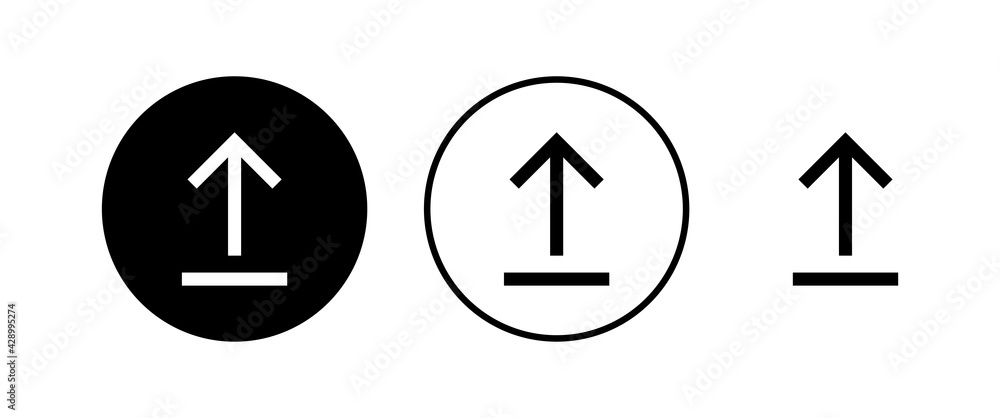 Upload icons set. Upload sign icon. Upload button. Load symbol. Upload icons set. Upload sign icon. Upload button. Load symbol.